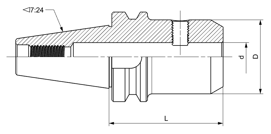 Оправка Weldon BT40-SLN25-100