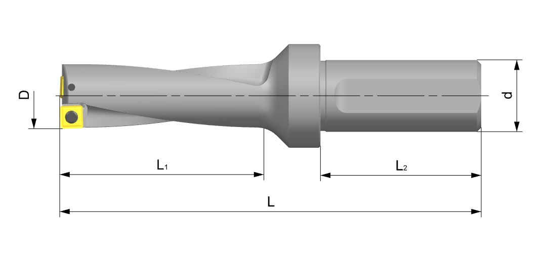 Корпус сверла C20-5D16-83SP06