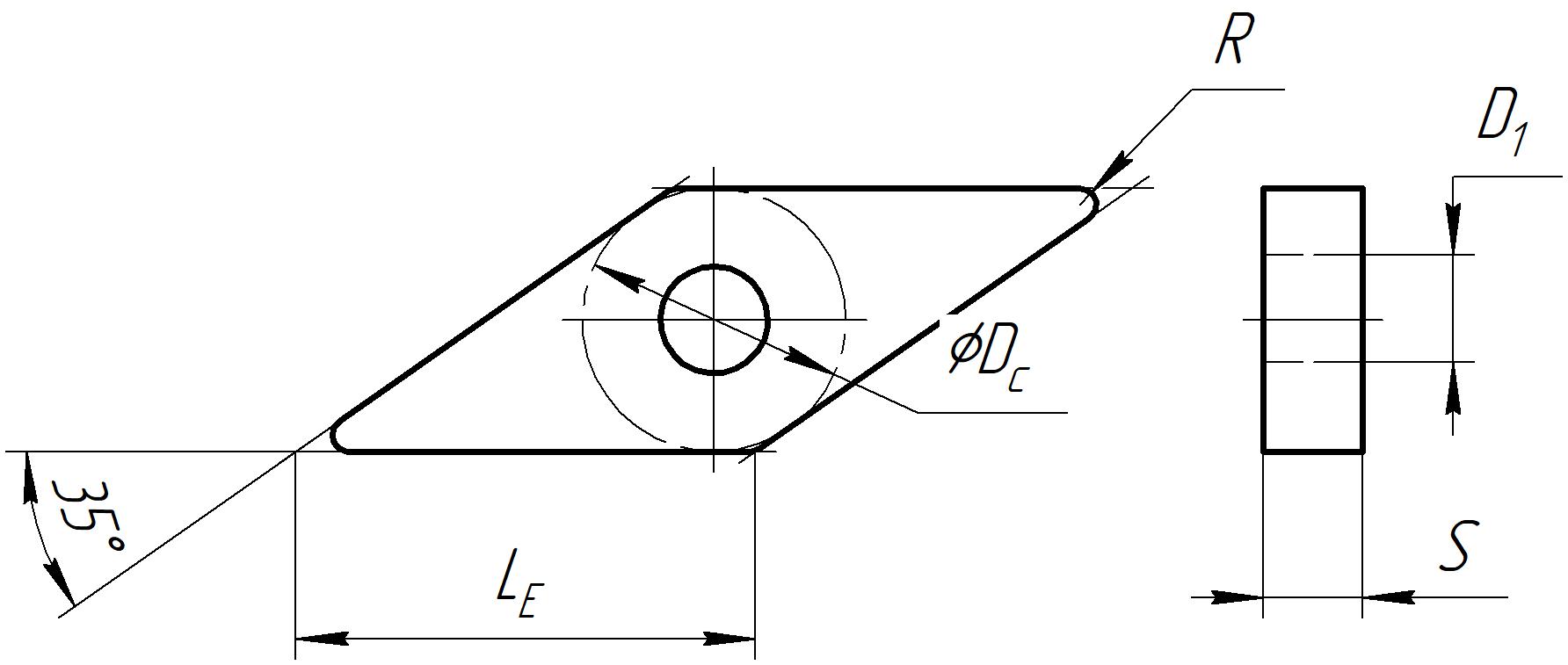 Пластина VNMG160404-QRO QE4337