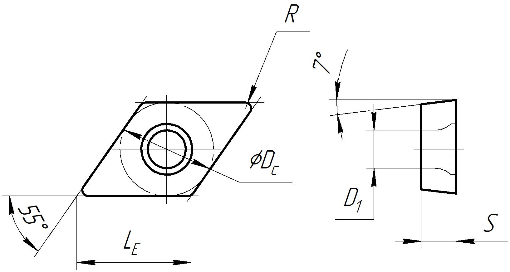 Пластина DCMT11T304-QVO QR3537